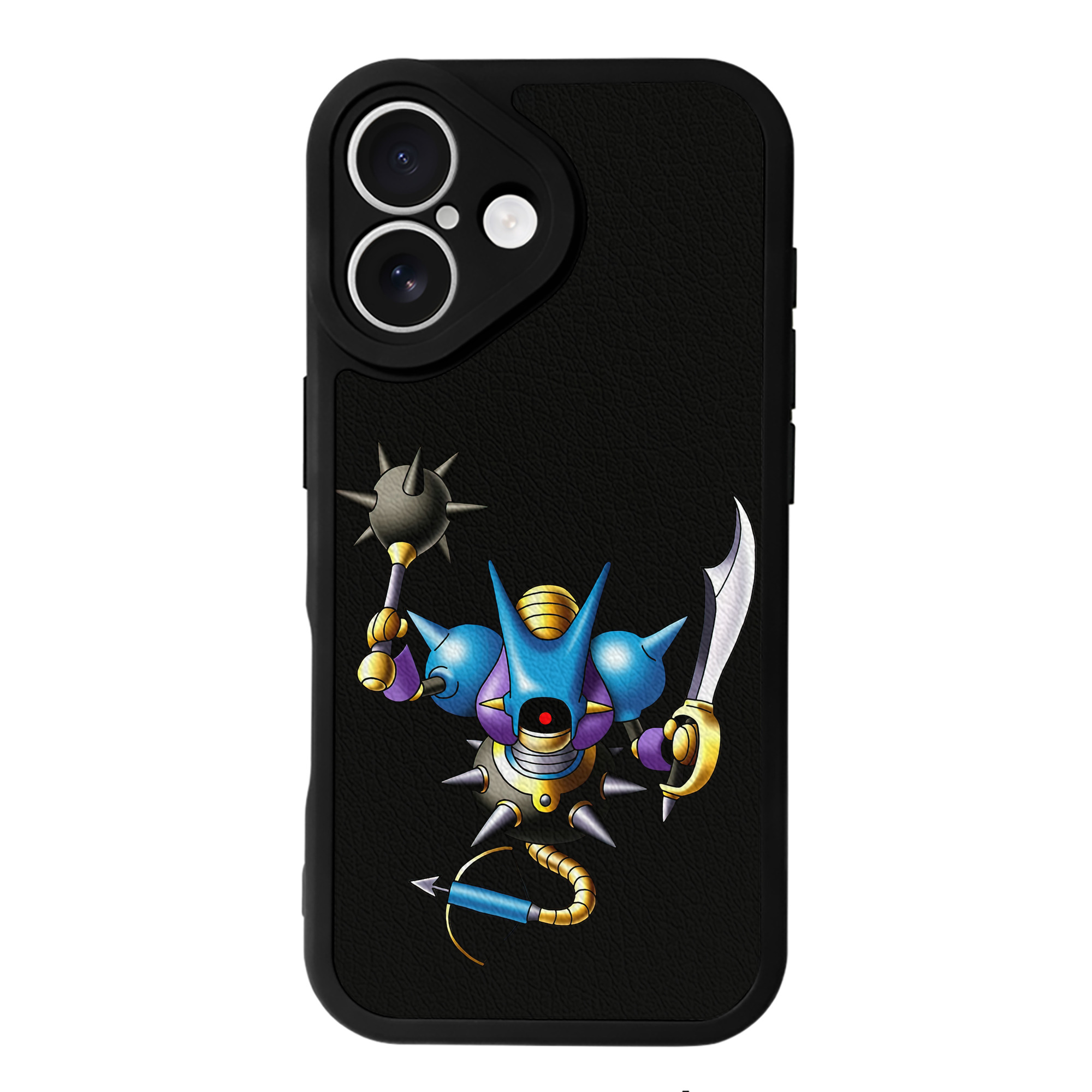 （画像用） ドラゴンクエスト Doragon Kuesuto Dragon Quest 【iPhone 16シリーズ対応】シリコンスマホケース（レザー調） 材質：シリコン